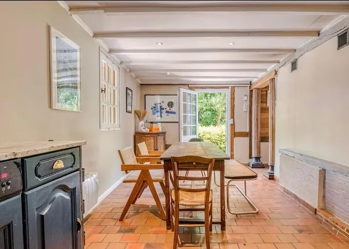 Campagne Bohème Chic&piscine Privée à Honfleur Casa de Férias